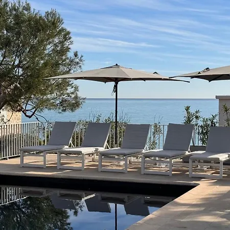 Cap D'antibes De La Garoupe Pied Dans L'eau Piscine Apartamento *